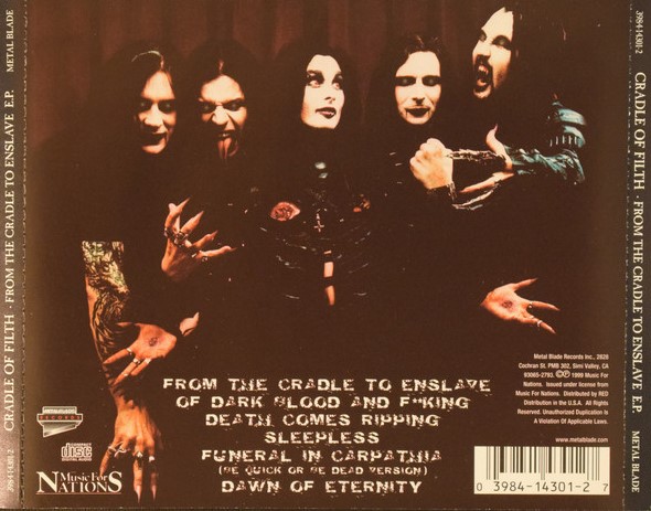 Cradle Of Filth - From The Cradle To Enslave E.P. 2 Cradle Of Filth - From The Cradle To Enslave E.P. - Imagen 2