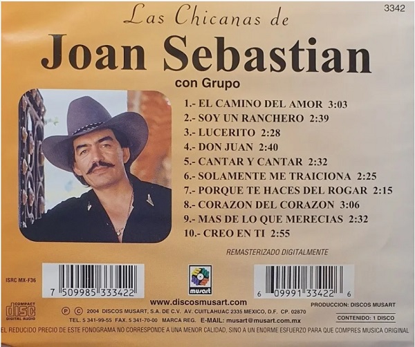 Joan Sebastian - Las Chicanas 2 Joan Sebastian - Las Chicanas - Imagen 2