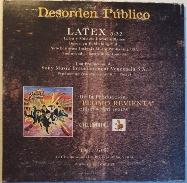 Cd Desorden Publico Latex Promo a