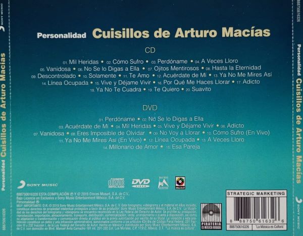 Cuisillos De Arturo Macias - Personalidad ( Cd + Dvd ) 2 Cuisillos De Arturo Macias - Personalidad ( Cd + Dvd ) - Imagen 2