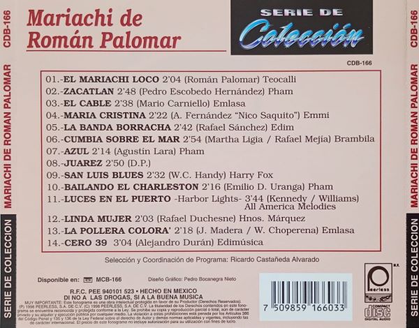 Mariachi De Roman Palomar - Serie De Coleccion 2 Mariachi De Roman Palomar - Serie De Coleccion - Imagen 2