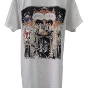 Playera Michael Jackson Dangerous Color Blanco F