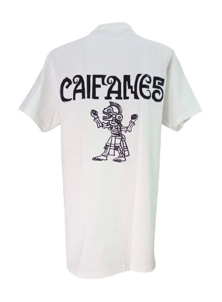 Playera Caifanes - Figura Azteca ( Color Blanco ) 2 Playera Caifanes - Figura Azteca ( Color Blanco ) - Imagen 2